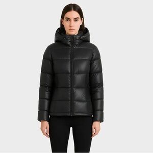 NWT Rudsak Glossy Reversible Down Puffer Jacket Black S